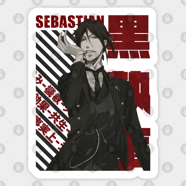 Kuroshitsuji - Sebastian Michaelis Sticker by Recup-Tout